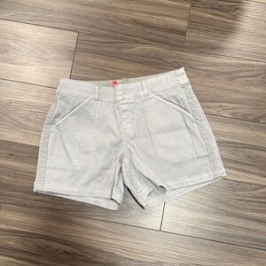 SPANX Light Gray High Waist Casual Shorts